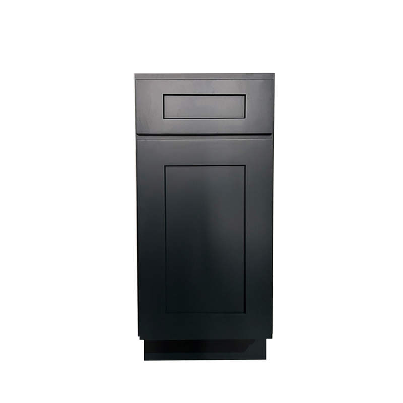 Cyber Grey Shaker Kitchen Base Cabinet