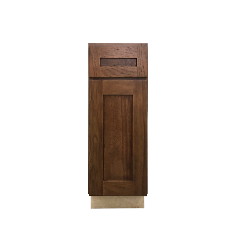 Hickory Wood Shaker Kitchen Base Cabinet