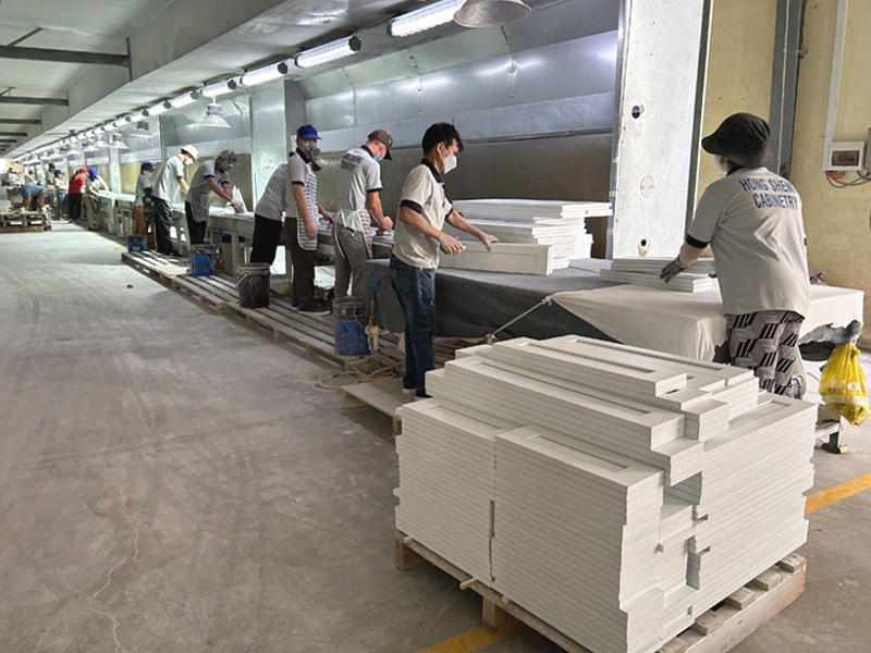 Kitchen Cabinet Sanding Production Line