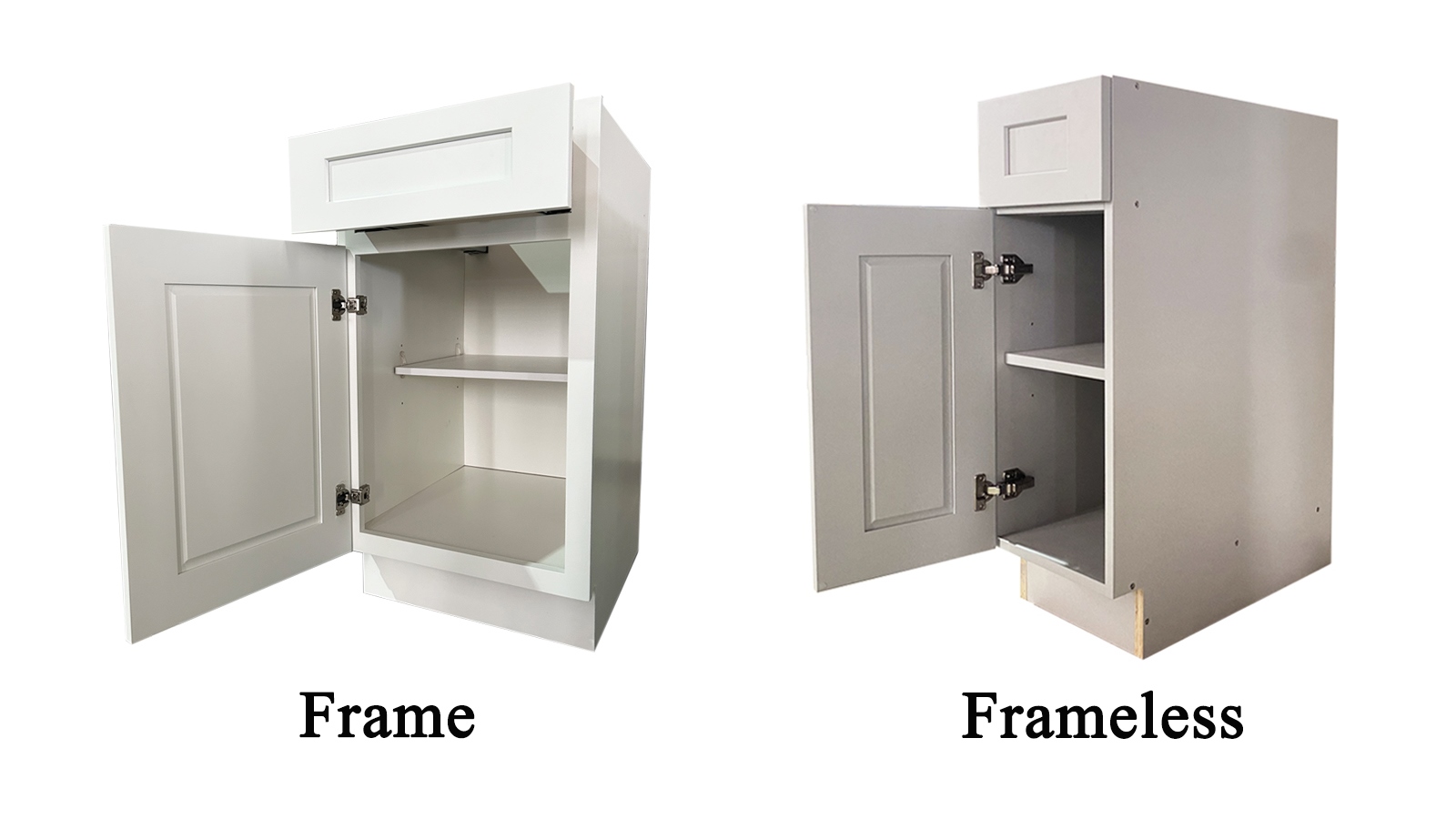 What Is The Difference Between Framed Cabinets And Frameless Cabinets?