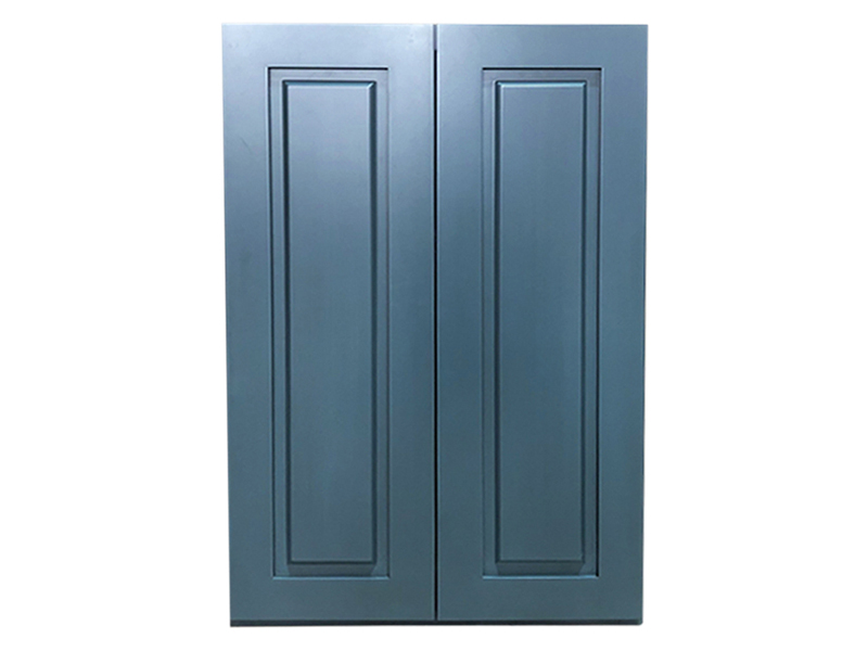 Double Doors Solid Wood Raised Panel Wall Cabinet