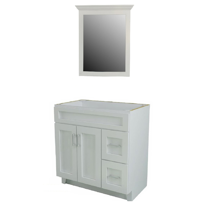 Shaker Retreat Wooden White Bathroom Vanity