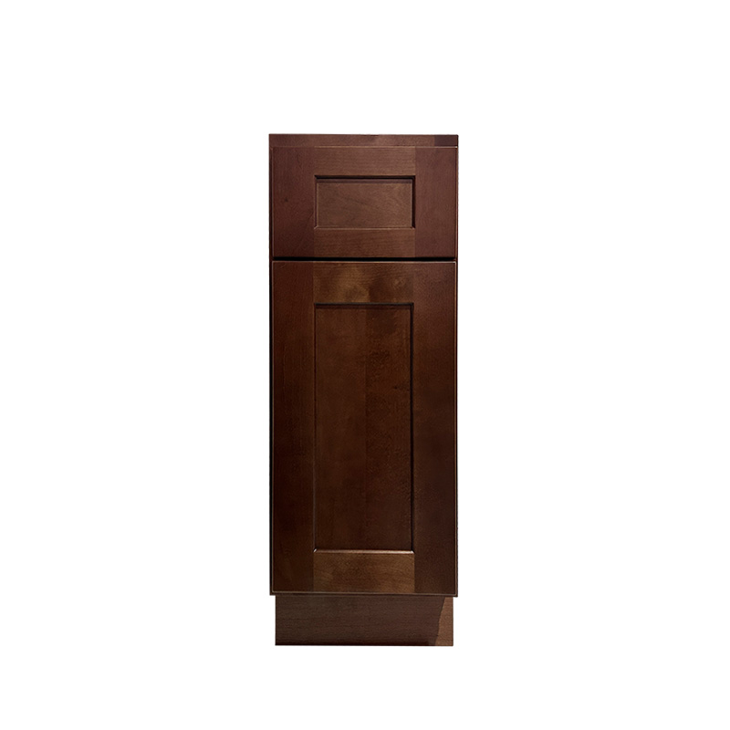 New Arrival Dark Caramel Shaker Kitchen Base Cabinet