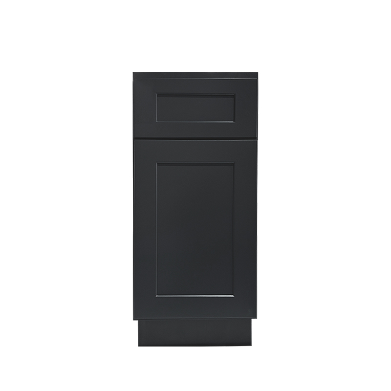 Graphite Shaker Style Wooden Kitchen Base Cabinet