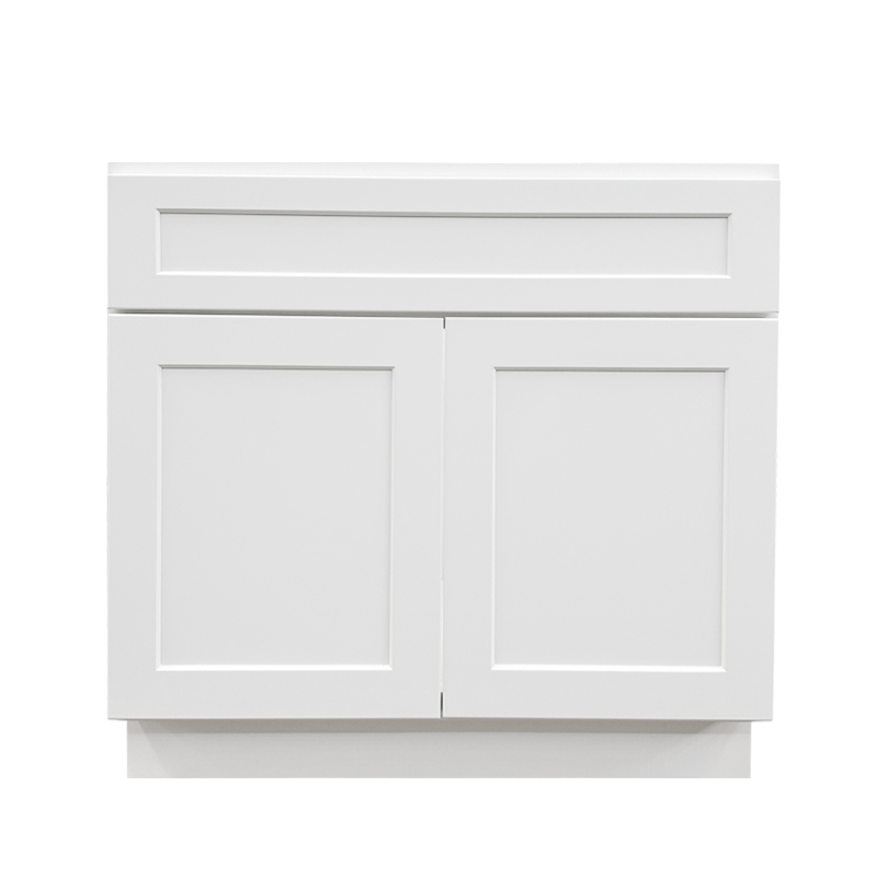 V3621 Modern White Wood Vanity For Bathroom