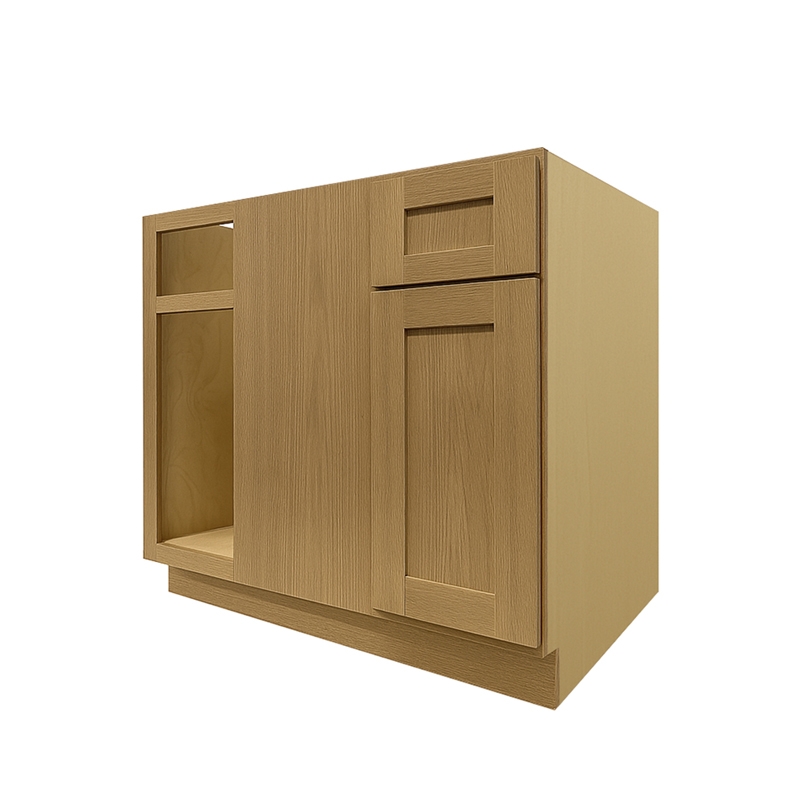 White Oak BBC36-BBC42 Corner Blind Kitchen Cabinet