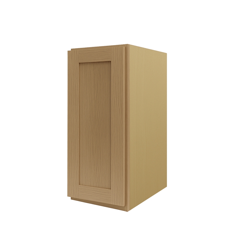 W1536 Solid Oak Wood Single Door Kitchen Wall Mounted Cabinet