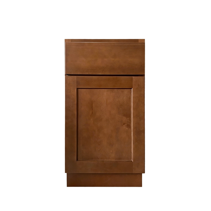 Warm & Elegant Cherry Shaker Kitchen Base Cabinet
