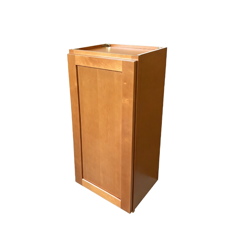 Elegant Maple Shaker Wall Cabinet for American Kitchens