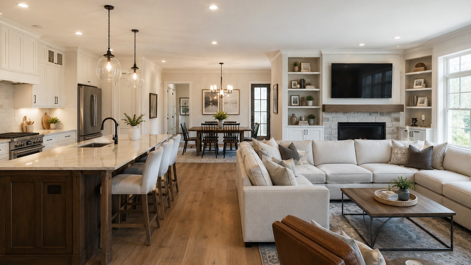 Great Room Cabinetry: Creating a Seamless Connection Between Kitchen and Living Spaces