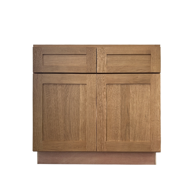 White Oak B33-B36 Kitchen Cabinets with Drawers