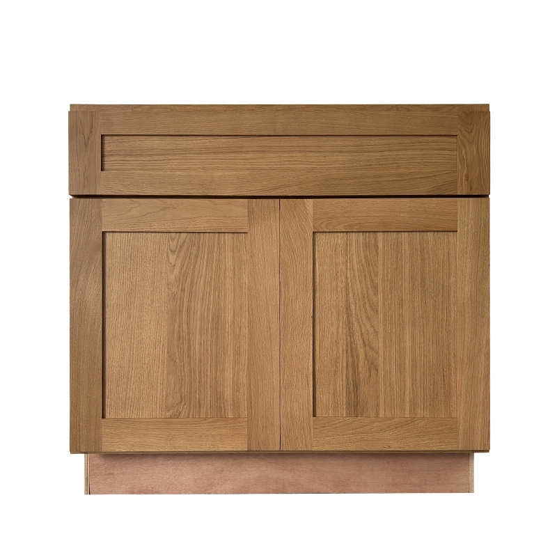 White Oak SB36 American Style Kitchen Sink Base Cabinet