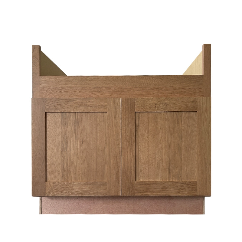 White Oak FSB36 Farmhouse Apron Sink Cabinet